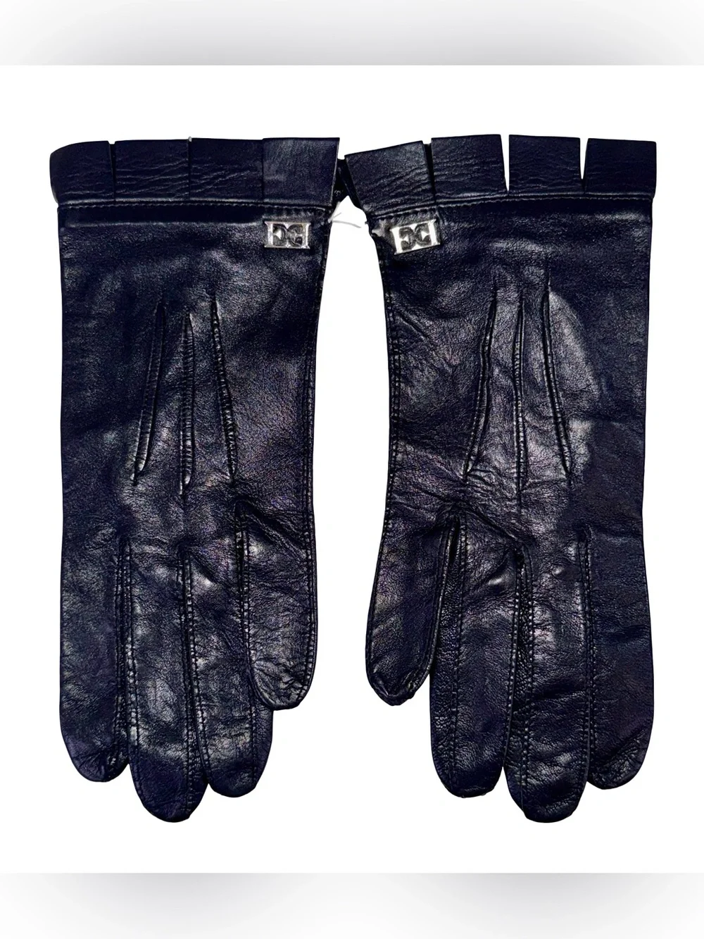 ESCADA BLACK LEATHER GLOVES